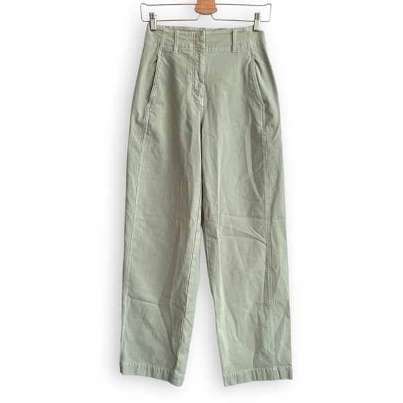 Aritzia Wilfred Ascendant Pants 0 Utility Trousers Silent Green Storm - Picture 5 of 14
